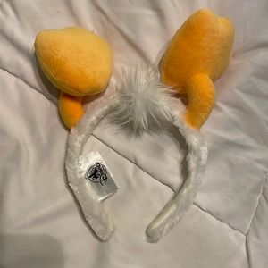 COPY - Funniest Ears for the park! Donald Duck legs with a feather poof. Adults…